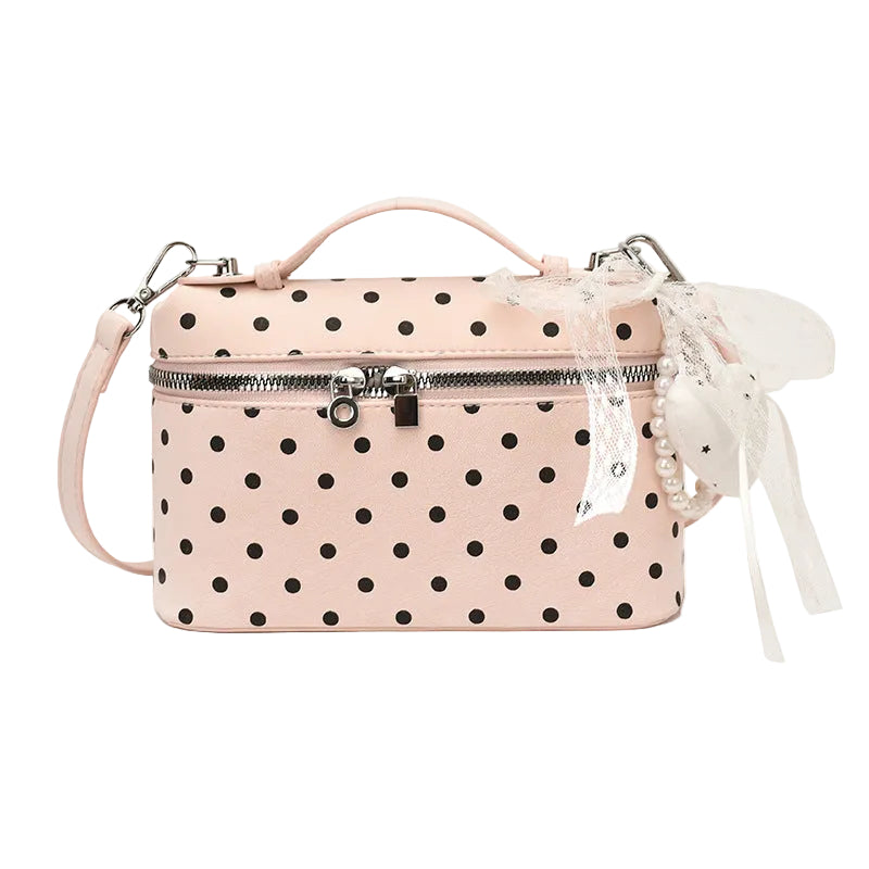 Dames Handtas Polka Dot Met Boogdetail Voor Elke Gelegenheid 0