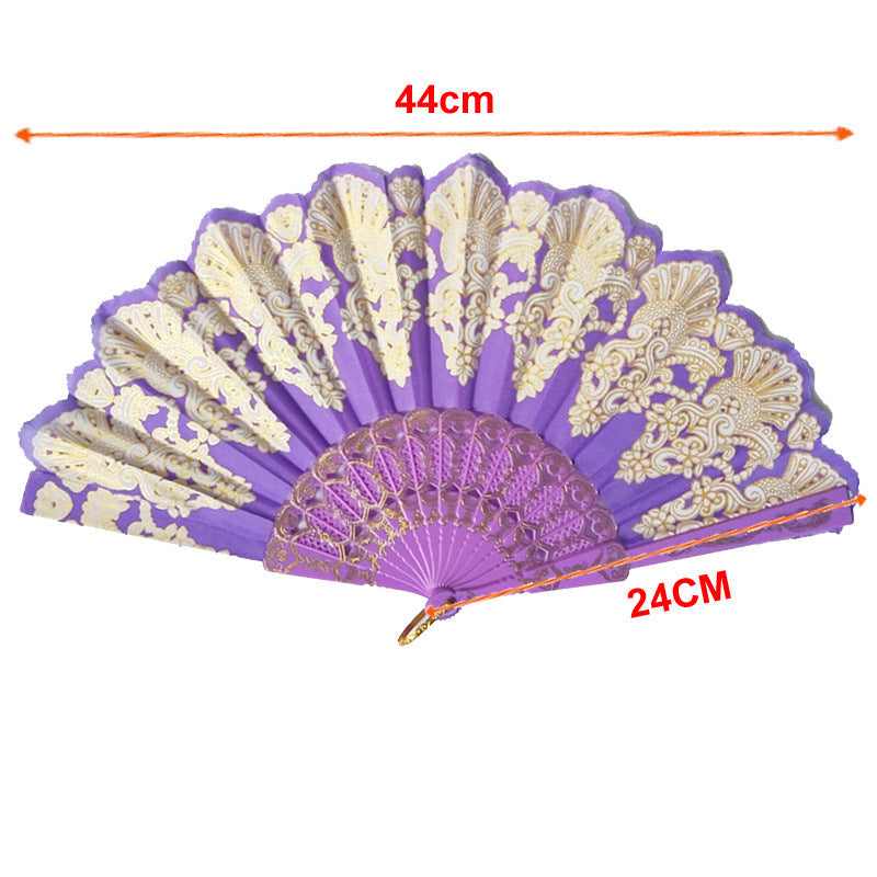 Dames Handventilator Artistiek Versierd 3