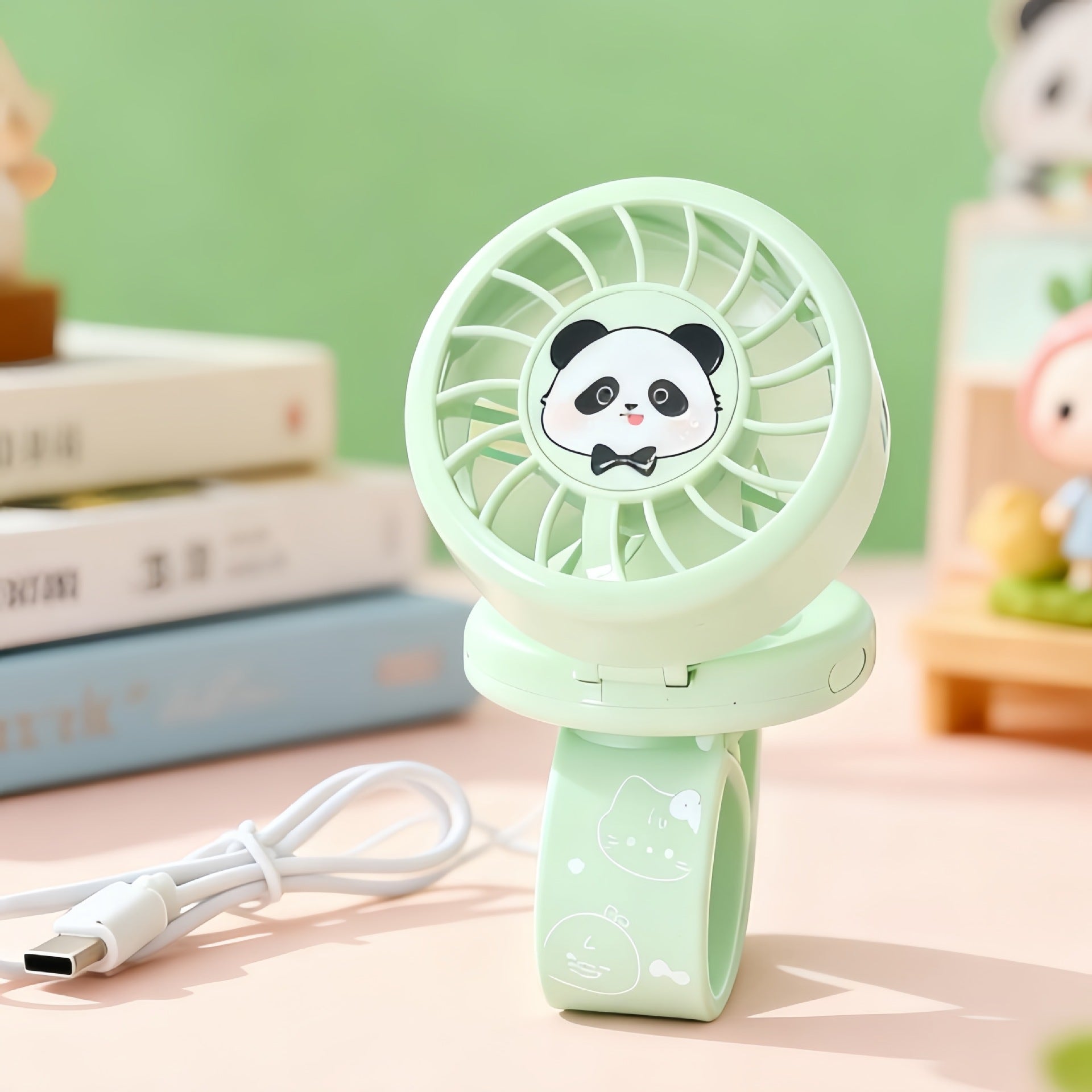 Dames Handventilator Draagbaar met Dierenmotief 9
