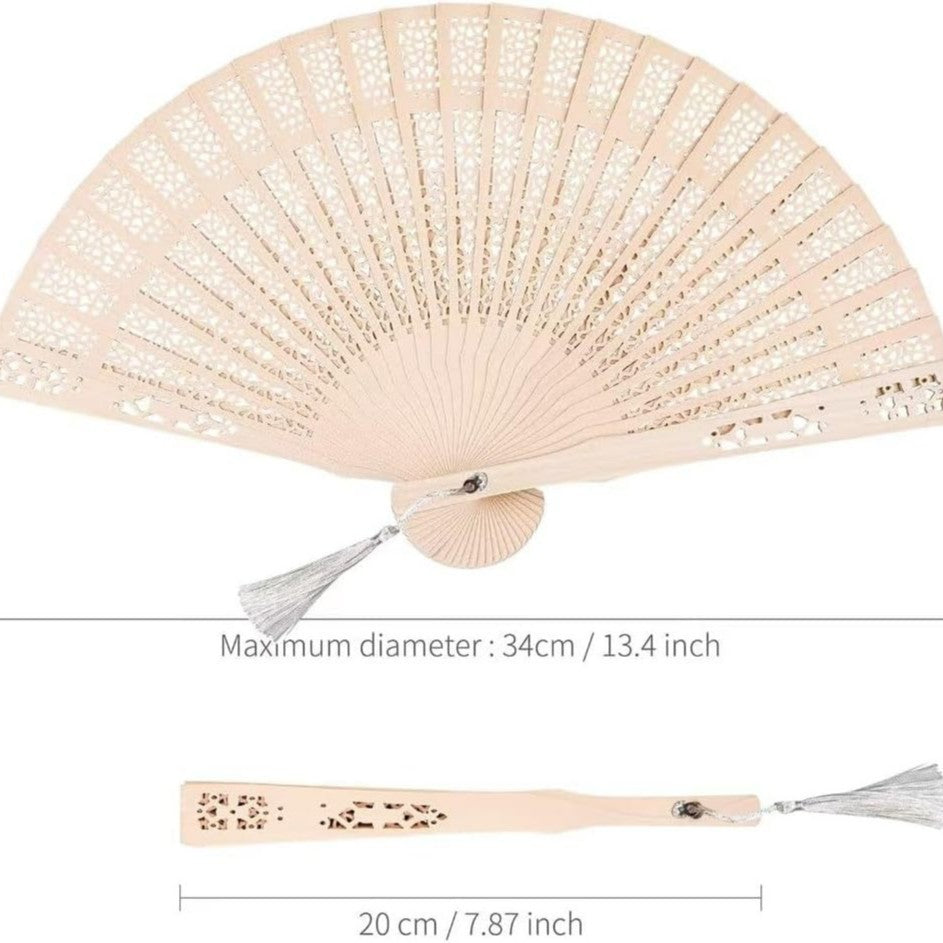 Dames Handventilator Filigraan Design Decoratief 2