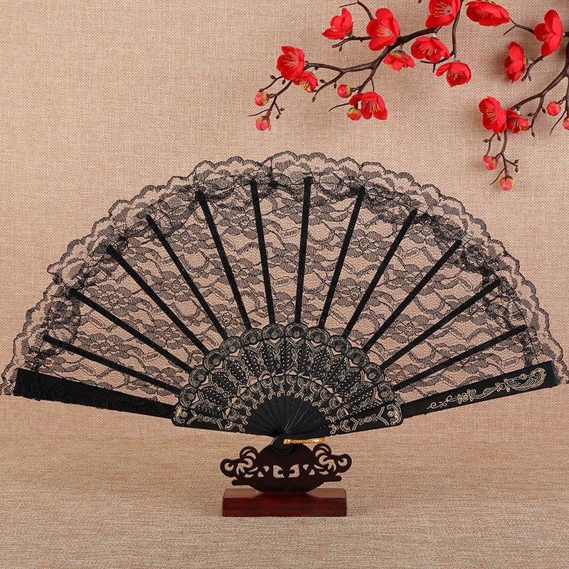 Dames Handventilator Kanten Stijlvol Accessoire 1