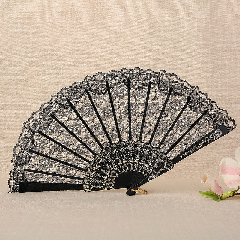 Dames Handventilator Kanten Stijlvol Accessoire 9
