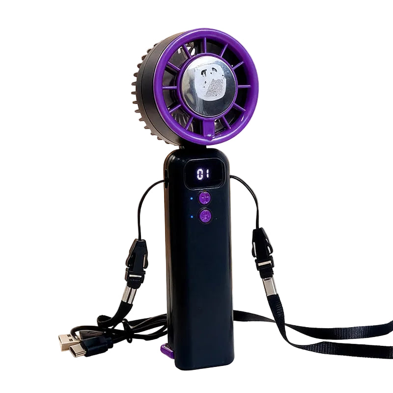 Dames Handventilator Multifunctioneel met LED-display 0