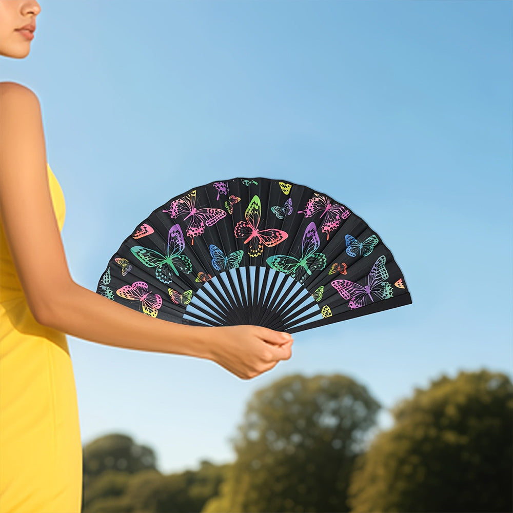 Dames Handventilator Opvouwbaar Met Vlinderdesign 2