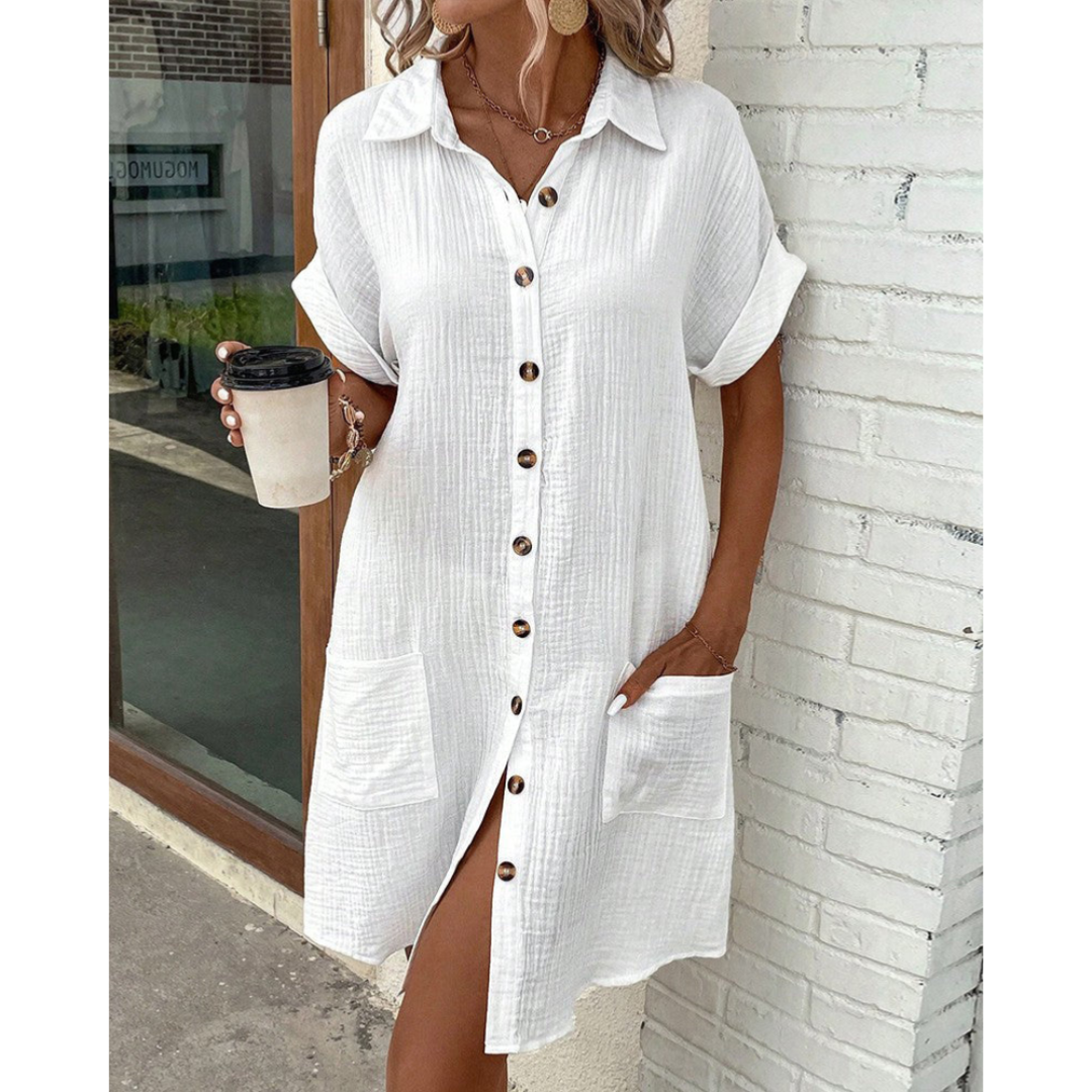 Dames Hemdkleed Modern Stijl Ademend Materiaal 0