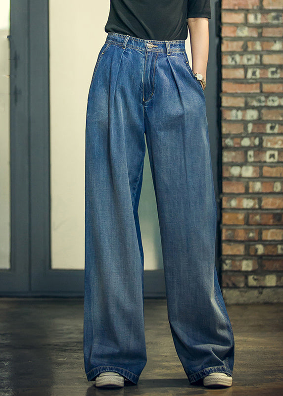 Dames Hoge Taille Broek met Wijde Pijpen 1