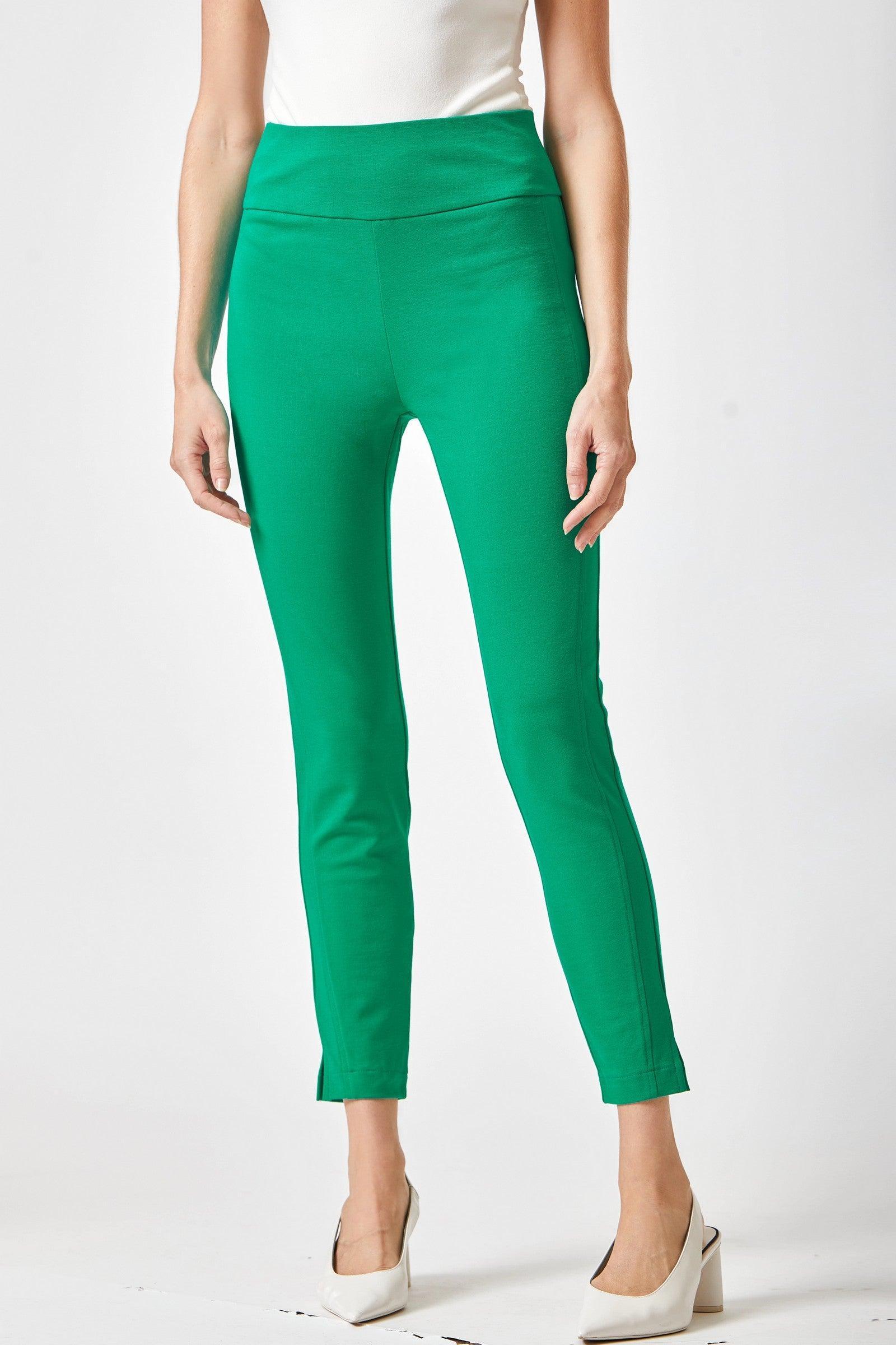 Dames Hoge Taille Skinny Broek Met Tuxedo Stripe 11