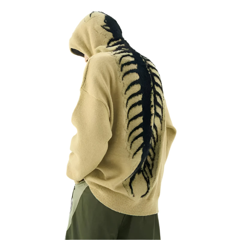 Dames Hoodie Slouchy Wol Met Kap Casual Trui 0