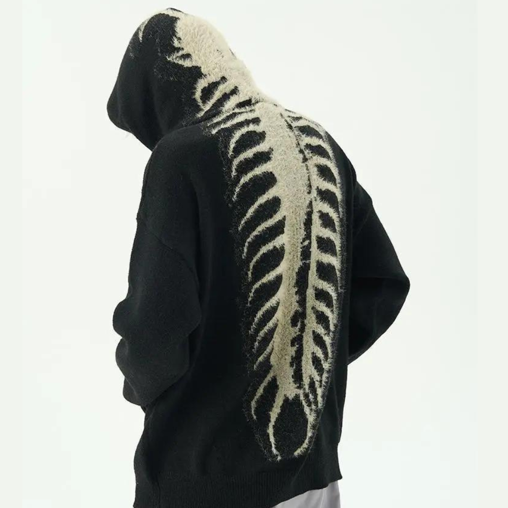 Dames Hoodie Slouchy Wol Met Kap Casual Trui 1