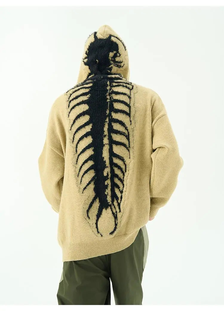 Dames Hoodie Slouchy Wol Met Kap Casual Trui 2