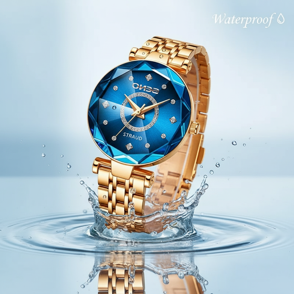 Dames Horloge Gradient Wijzerplaat met Roségouden Accenten 4