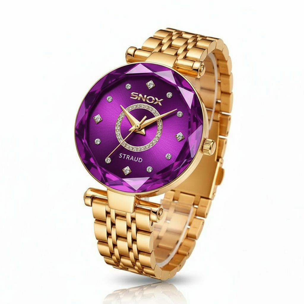 Dames Horloge Gradient Wijzerplaat met Roségouden Accenten 5