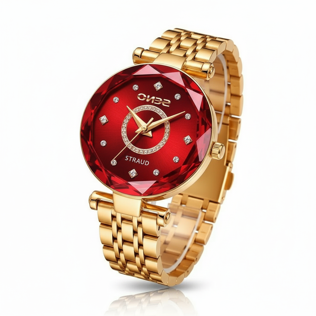 Dames Horloge Gradient Wijzerplaat met Roségouden Accenten 6