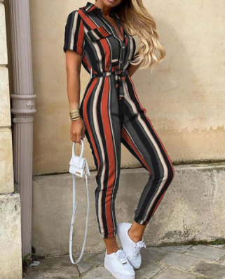 Dames Jumpsuit Feestelijk met Knoopsluiting 3