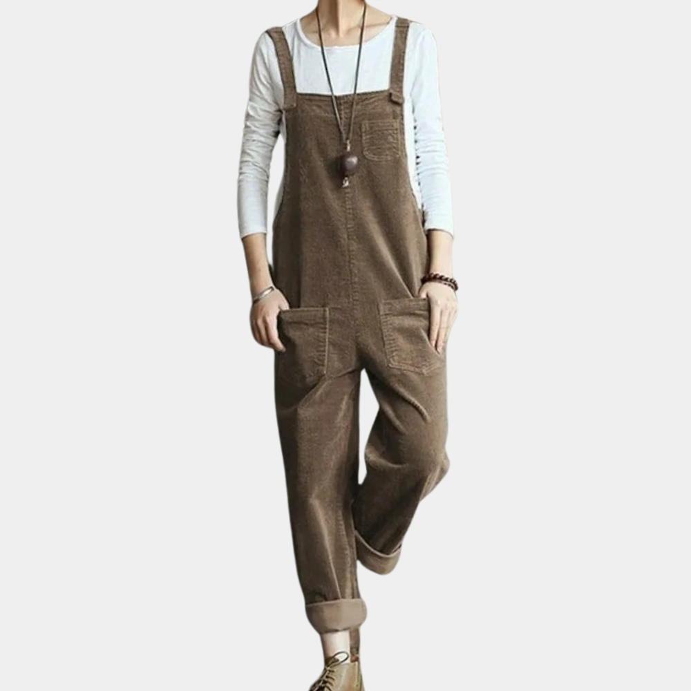 Dames Jumpsuit Feestelijk van Fluweel met Lange Broeken 6