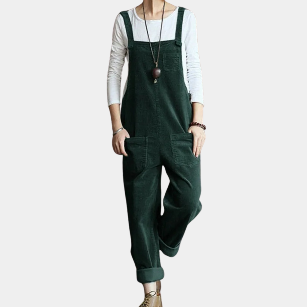 Dames Jumpsuit Feestelijk van Fluweel met Lange Broeken 7