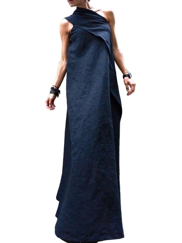Dames Jurk Mouwloos Patchwork Voor Zomer 0