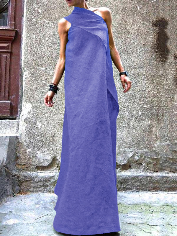 Dames Jurk Mouwloos Patchwork Voor Zomer 7
