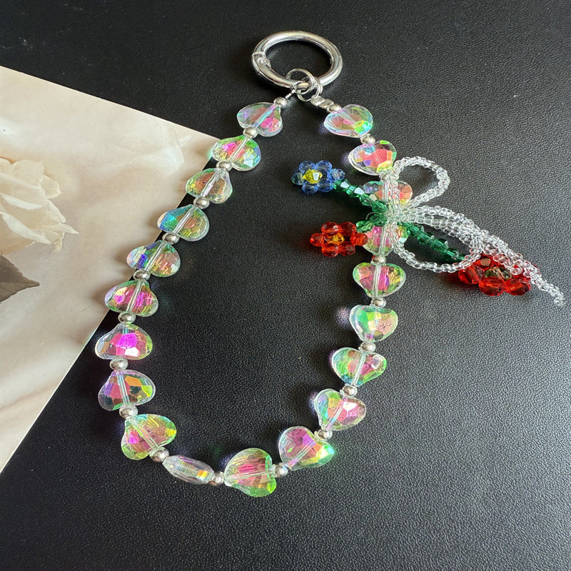 Dames Ketting Hartvormige Strik Met Kristallen Accent 4