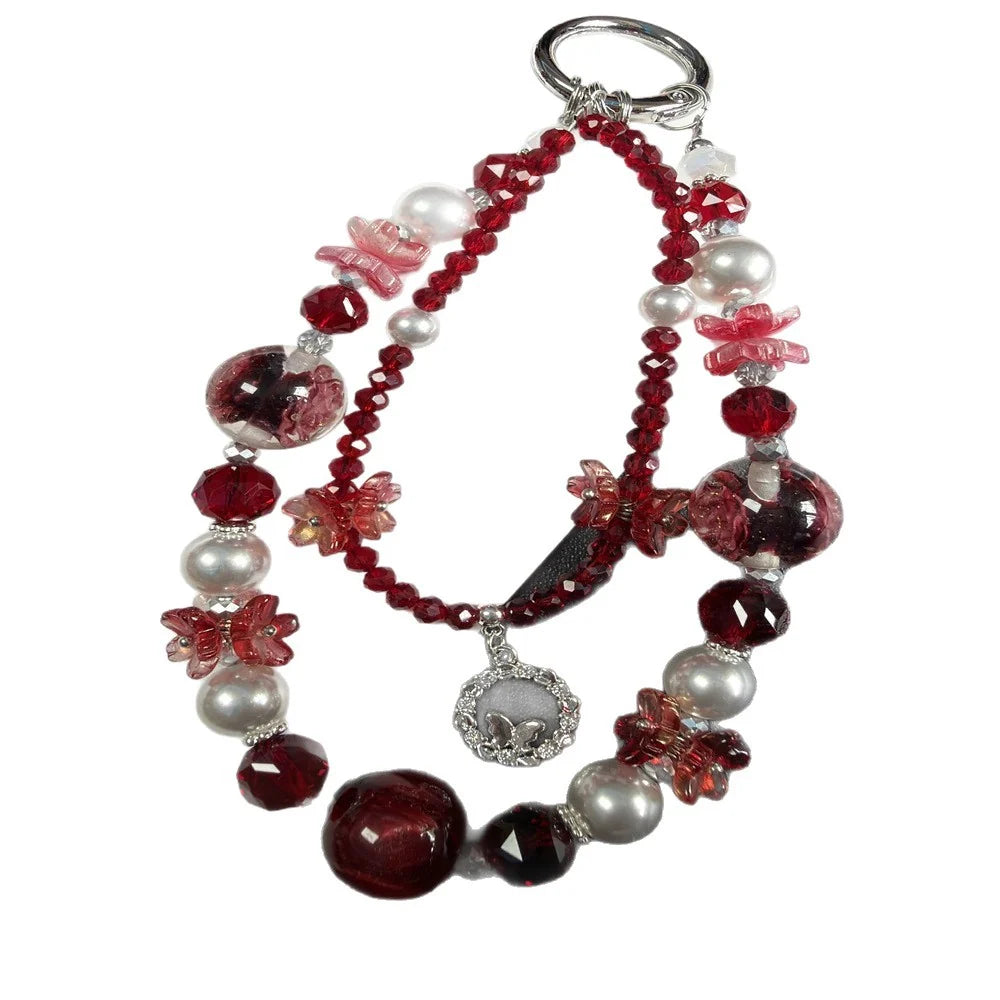 Dames Ketting met Bloemenkralen Design 3