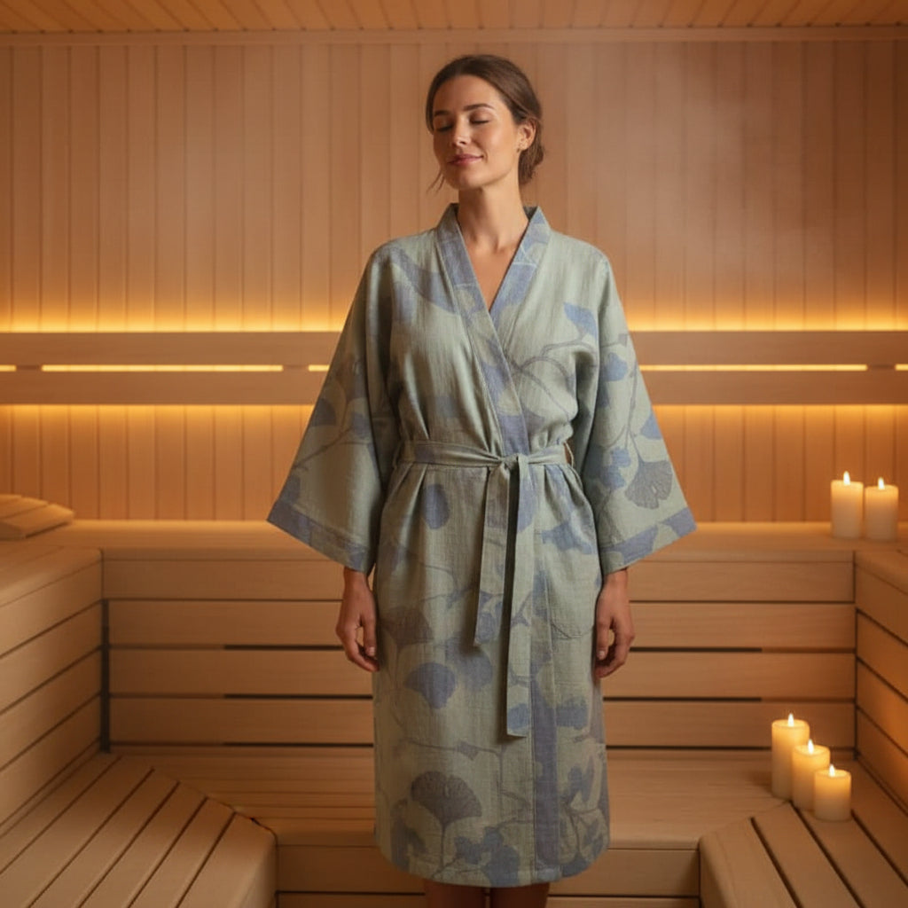 Dames Kimono Badjas Met Omkeerbaar Ontwerp 2