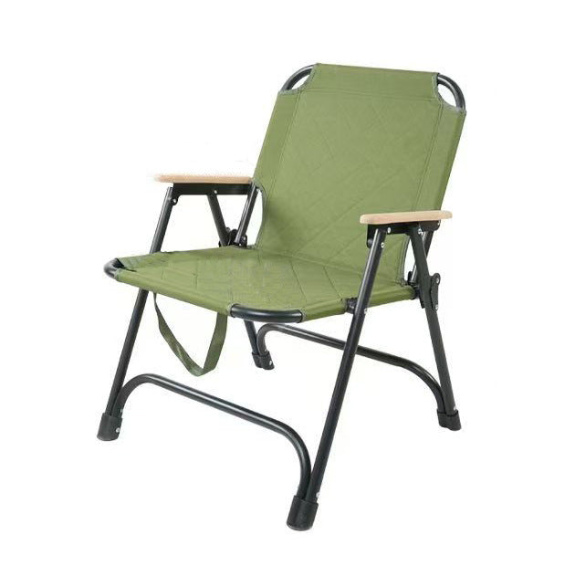 Dames Klapstoel Modern Opvouwbaar met Houten Armleuningen 2
