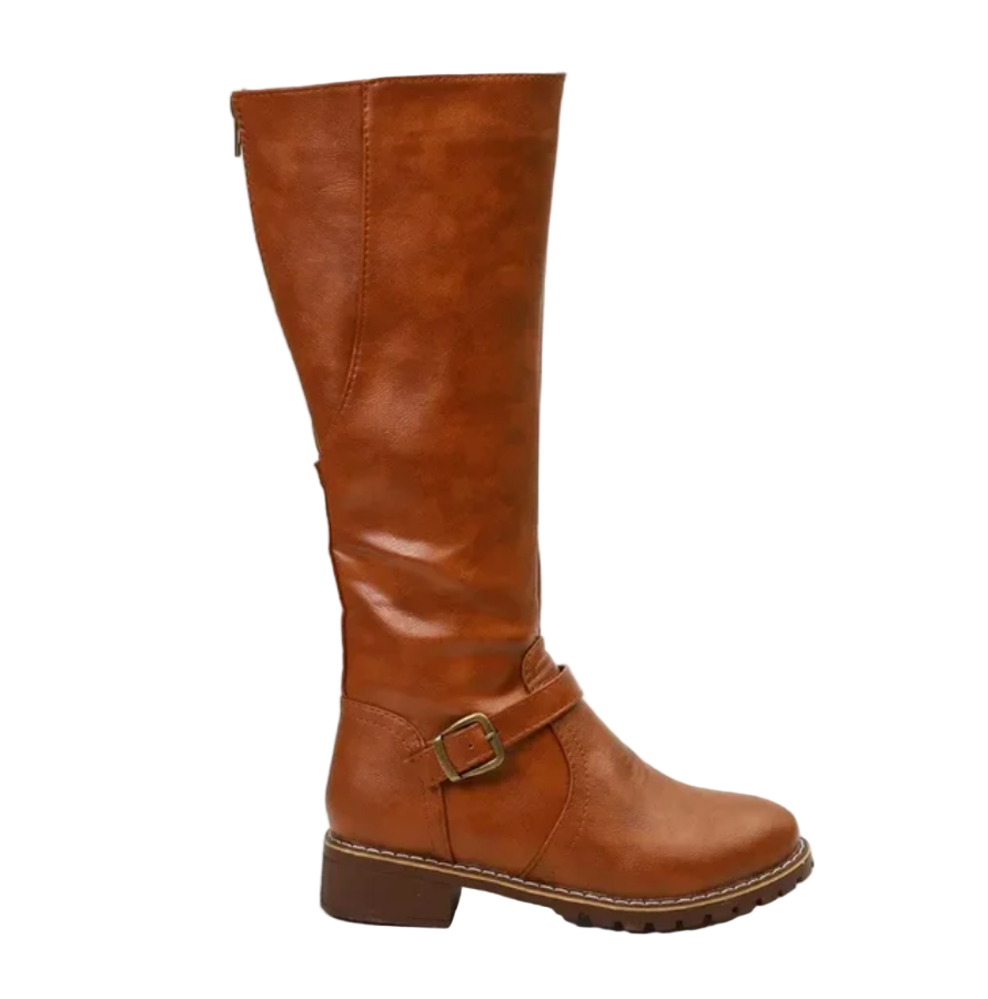 Dames Kniehoge Winterlaarzen met Blokhak 5