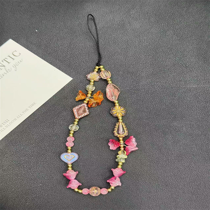 Dames Kralenketting Bloemenpatroon Met Strikdetail 1