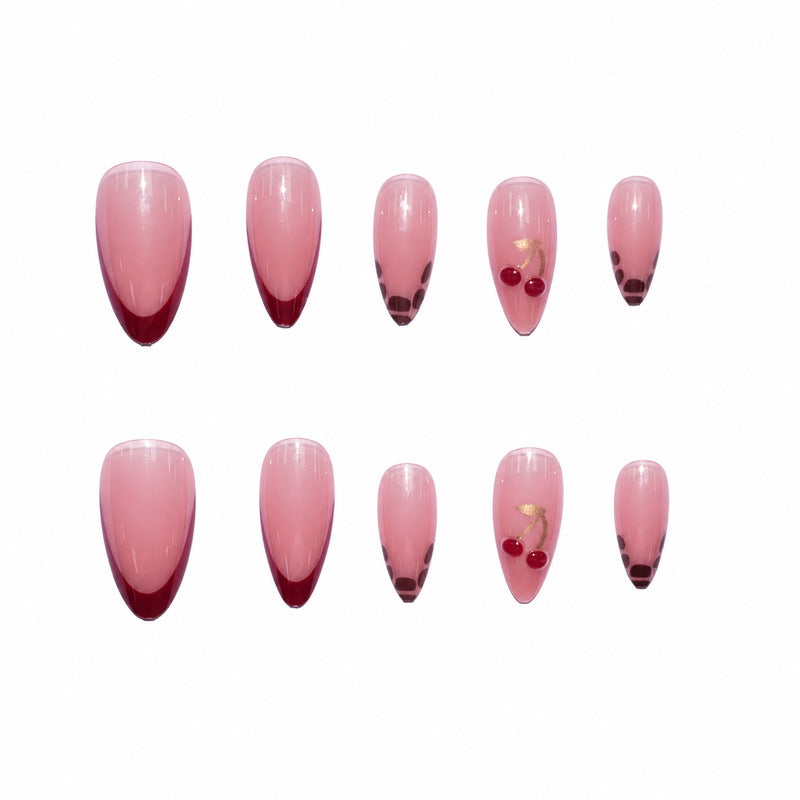 Dames Kunstnagels Kersendessin Stijlvol Design 4