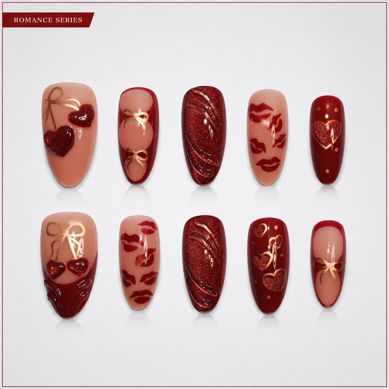 Dames Kunstnagels Romantisch Design 2