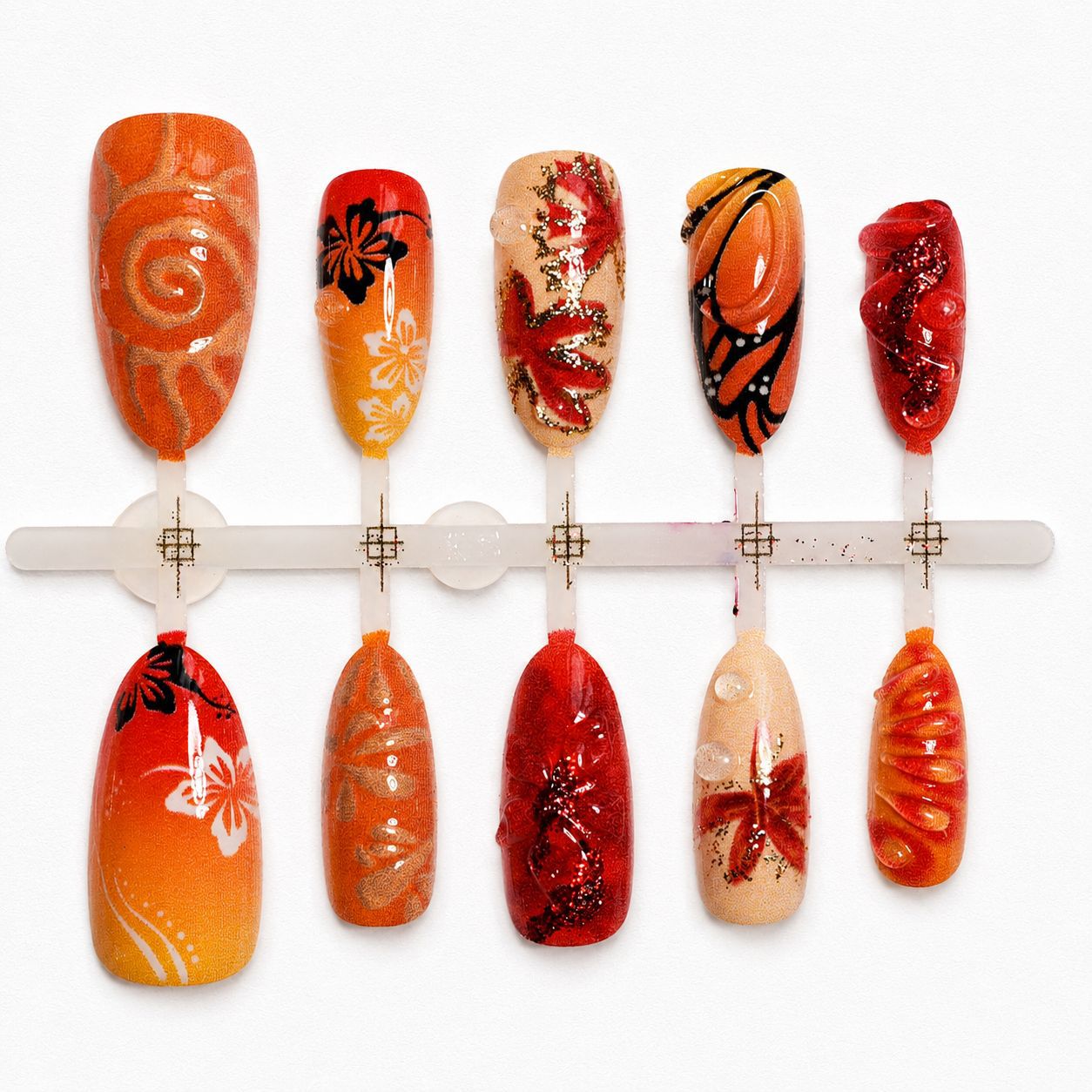 Dames Kunstnagels Set Met Diverse Ontwerpen 1