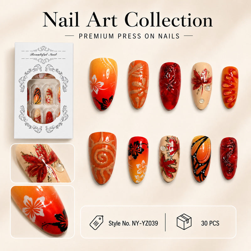 Dames Kunstnagels Set Met Diverse Ontwerpen 5