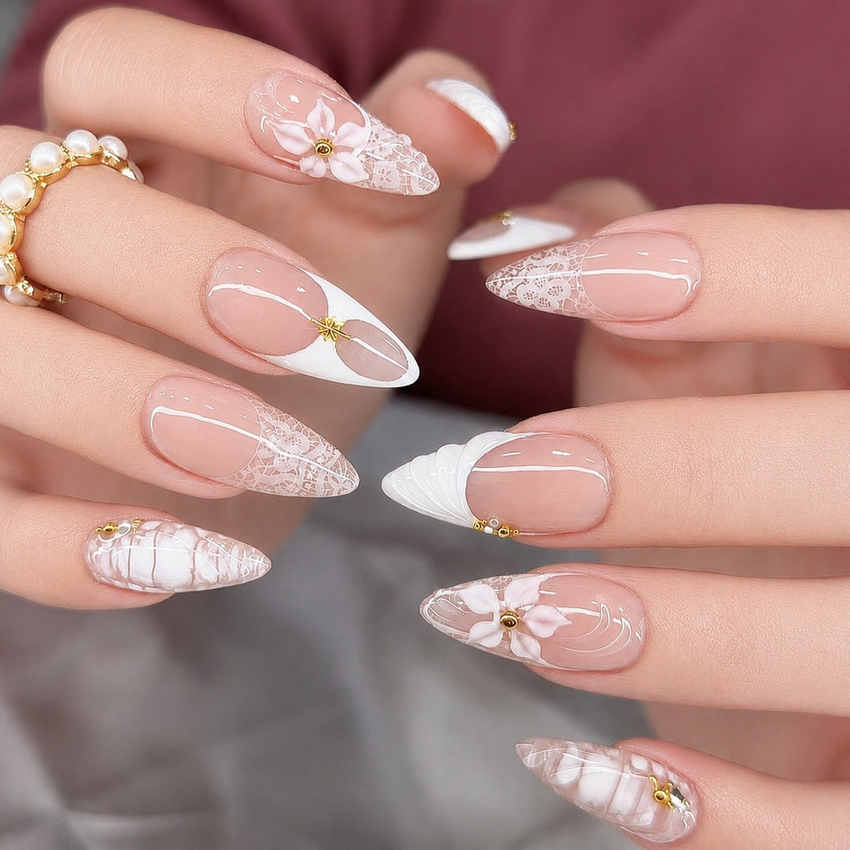 Dames Kunstnagelset Diverse Designs Gemakkelijk Aan te Brengen 1