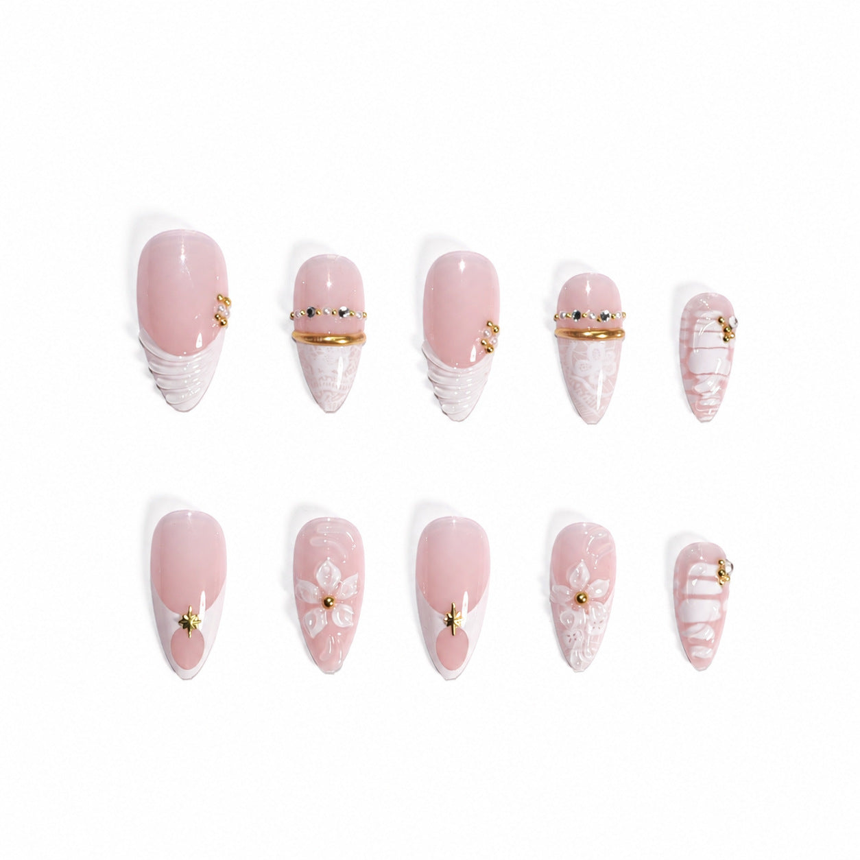 Dames Kunstnagelset Diverse Designs Gemakkelijk Aan te Brengen 4