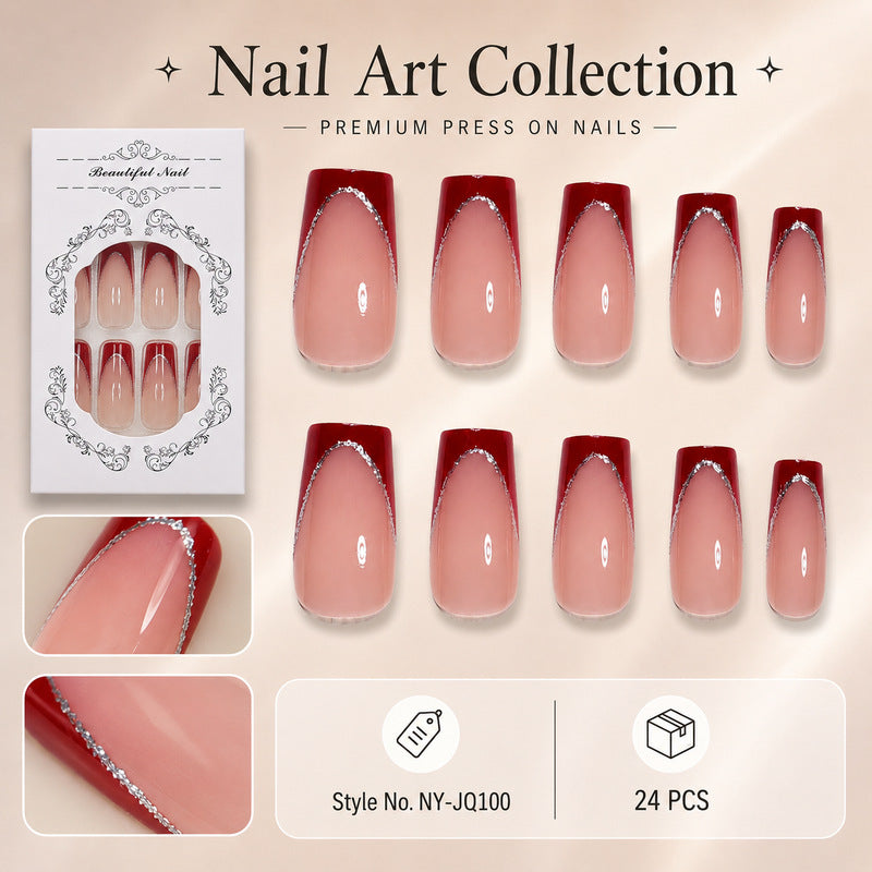 Dames Kunstnagelset Met Diverse Decoratieve Designs 7