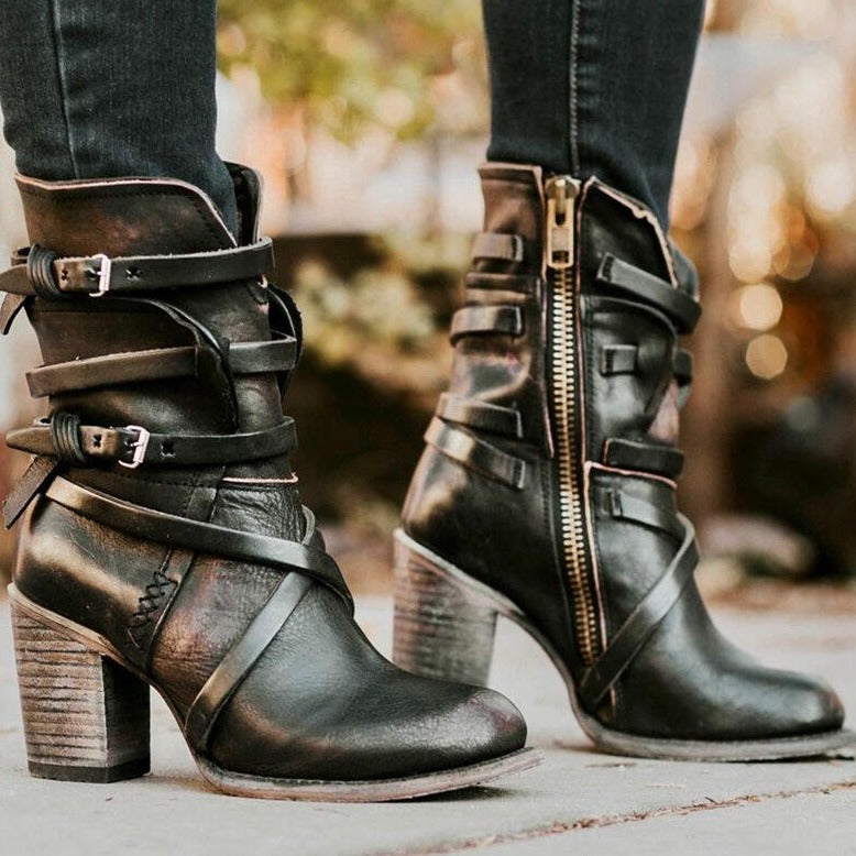 Dames Laarzen met Hak Vintage Stijl voor Elke Gelegenheid 1