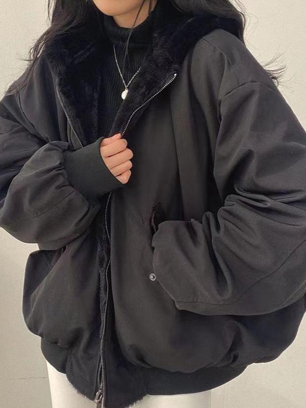 Dames Lange Gewatteerde Winterjas Oversized Met Rits 4