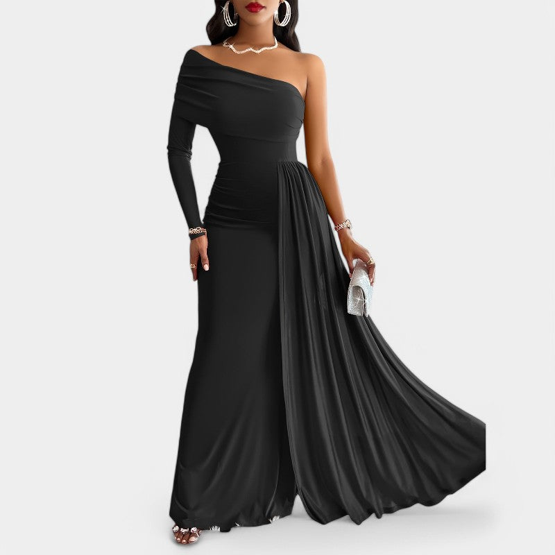 Dames Lange Jurk Strapless Bodycon Polyester 5