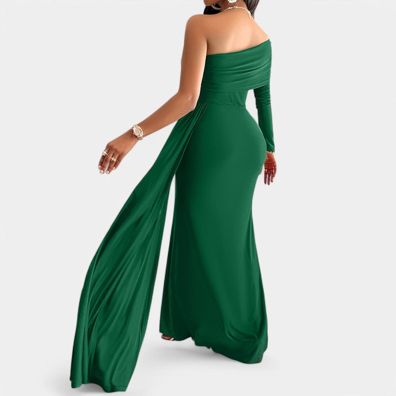 Dames Lange Jurk Strapless Bodycon Polyester 6