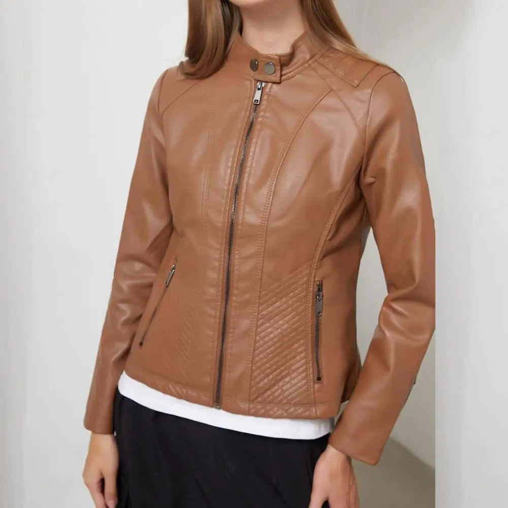 Dames Leren Jas Mystique met Katoenen Voering 4