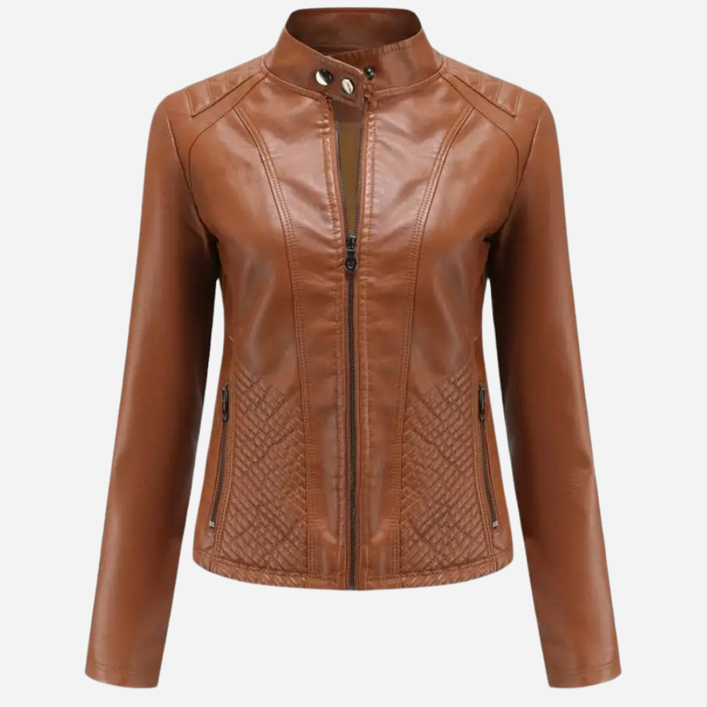 Dames Leren Jas Mystique met Katoenen Voering 5