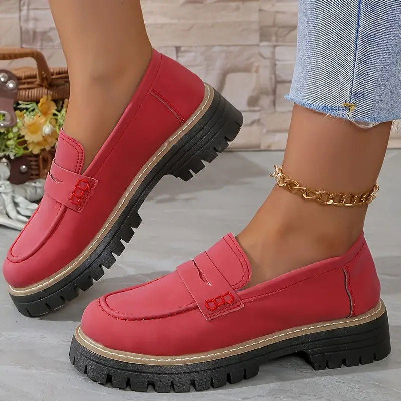 Dames Loafers van Suède met Chunky Zool 2