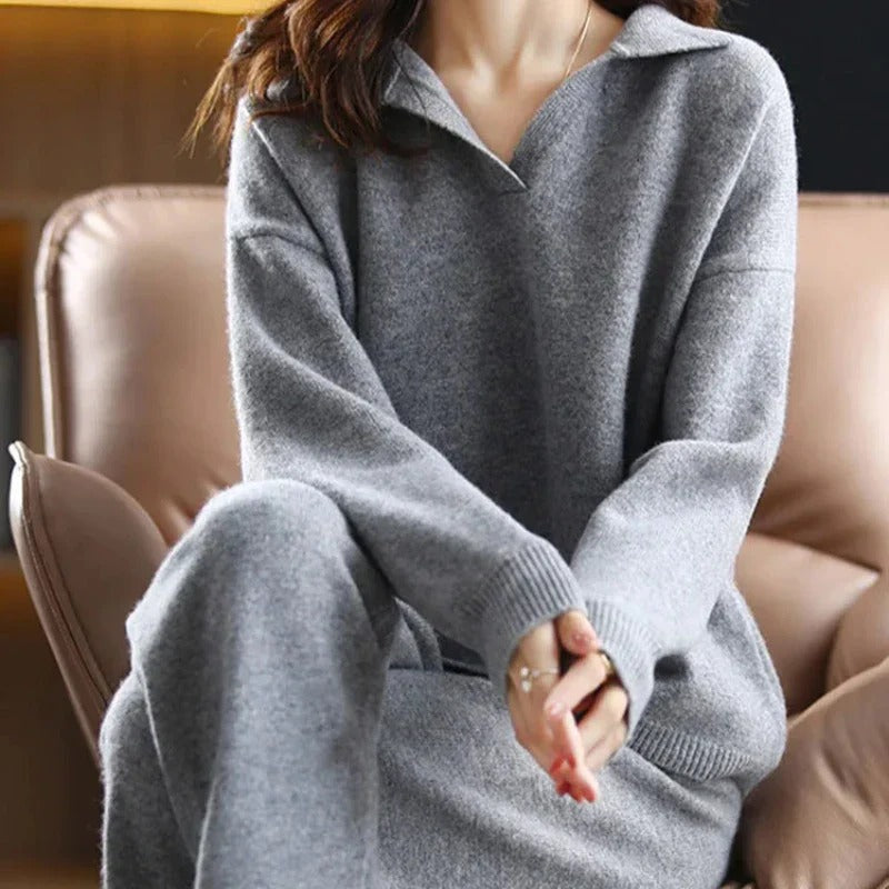 Dames Lounge Set Relaxed Stijl Katoenmix 2