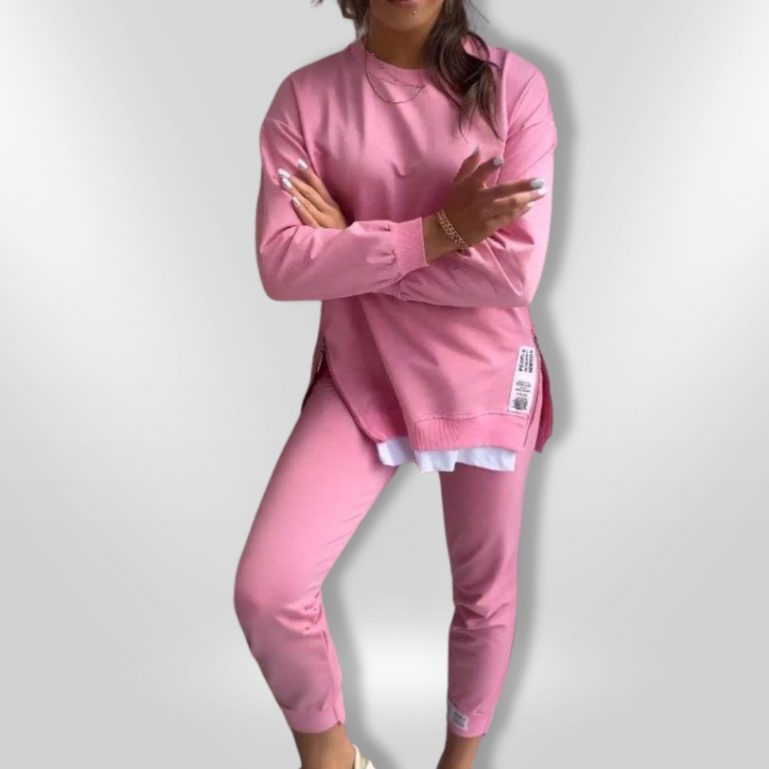 Dames Loungewear Comfortabele Set Oversized Sweatshirt en Joggers 1