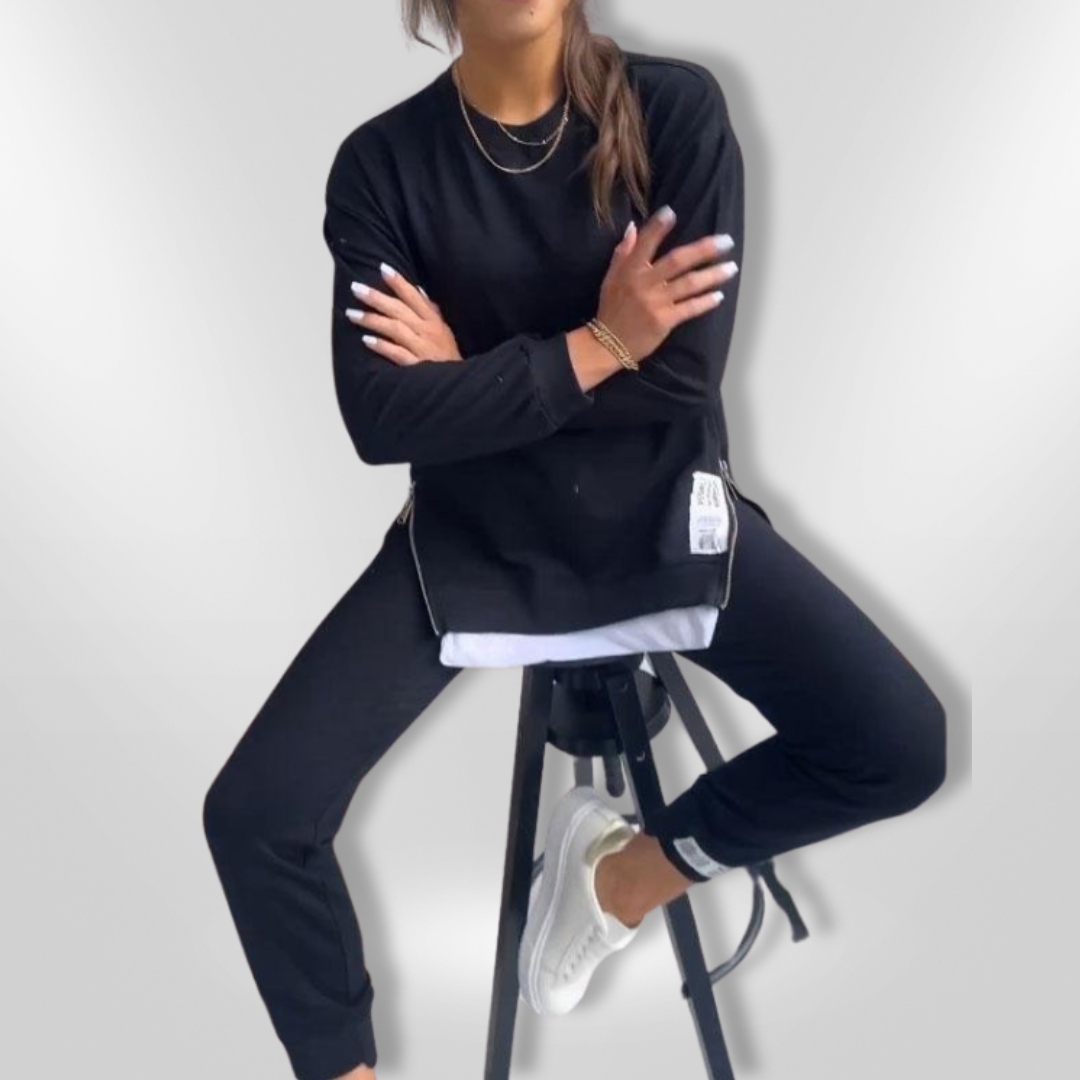 Dames Loungewear Comfortabele Set Oversized Sweatshirt en Joggers 3