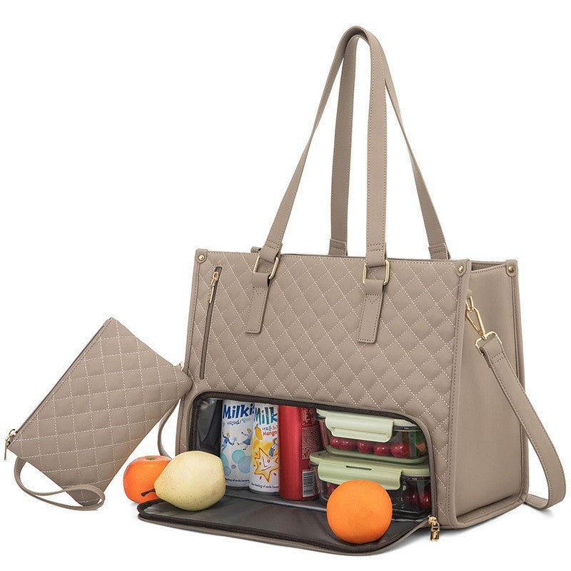Dames Lunchtas Geïsoleerd Met Meerdere Compartimenten Moderne Stijl 5