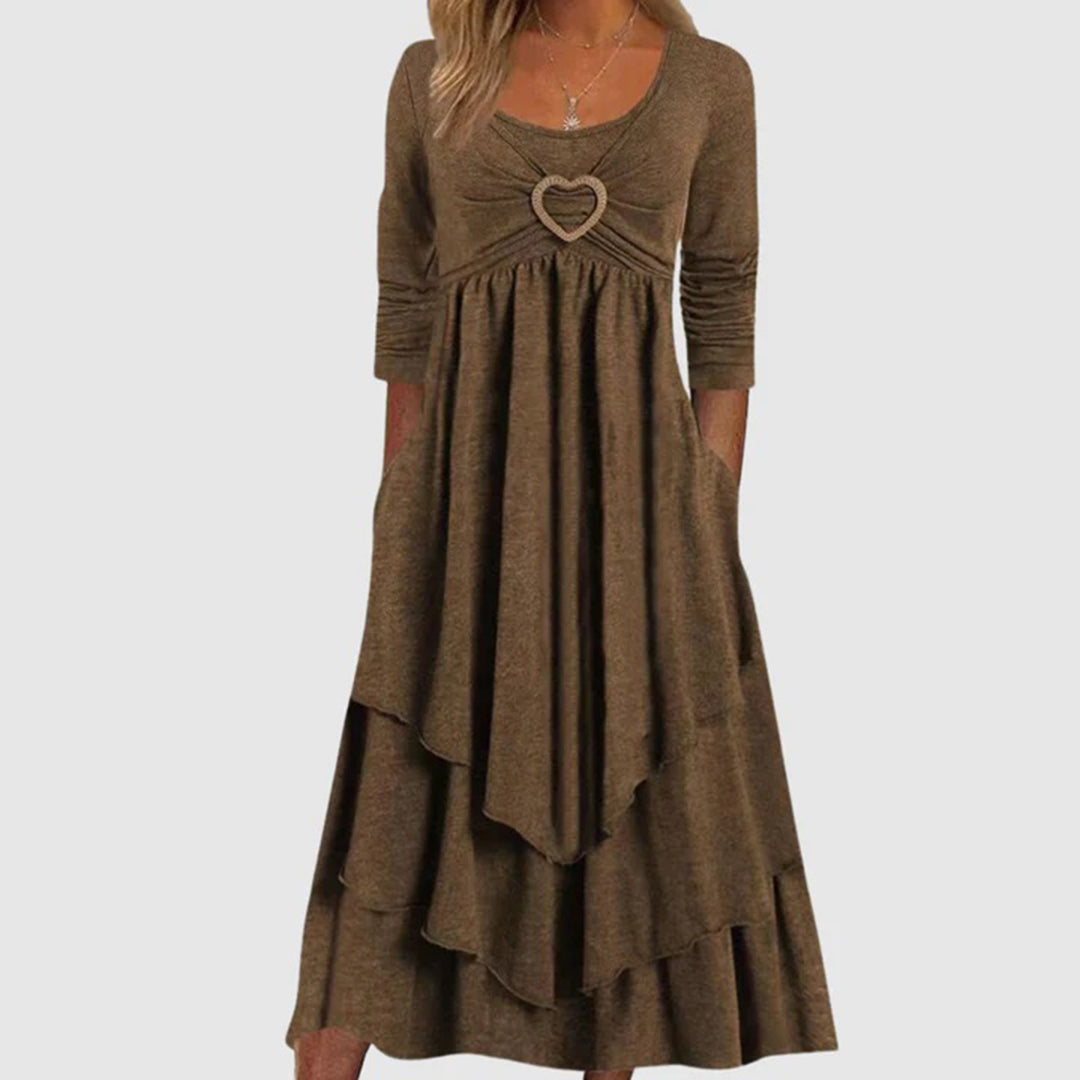 Dames Maxi Jurk Met Elegante Stijl 4