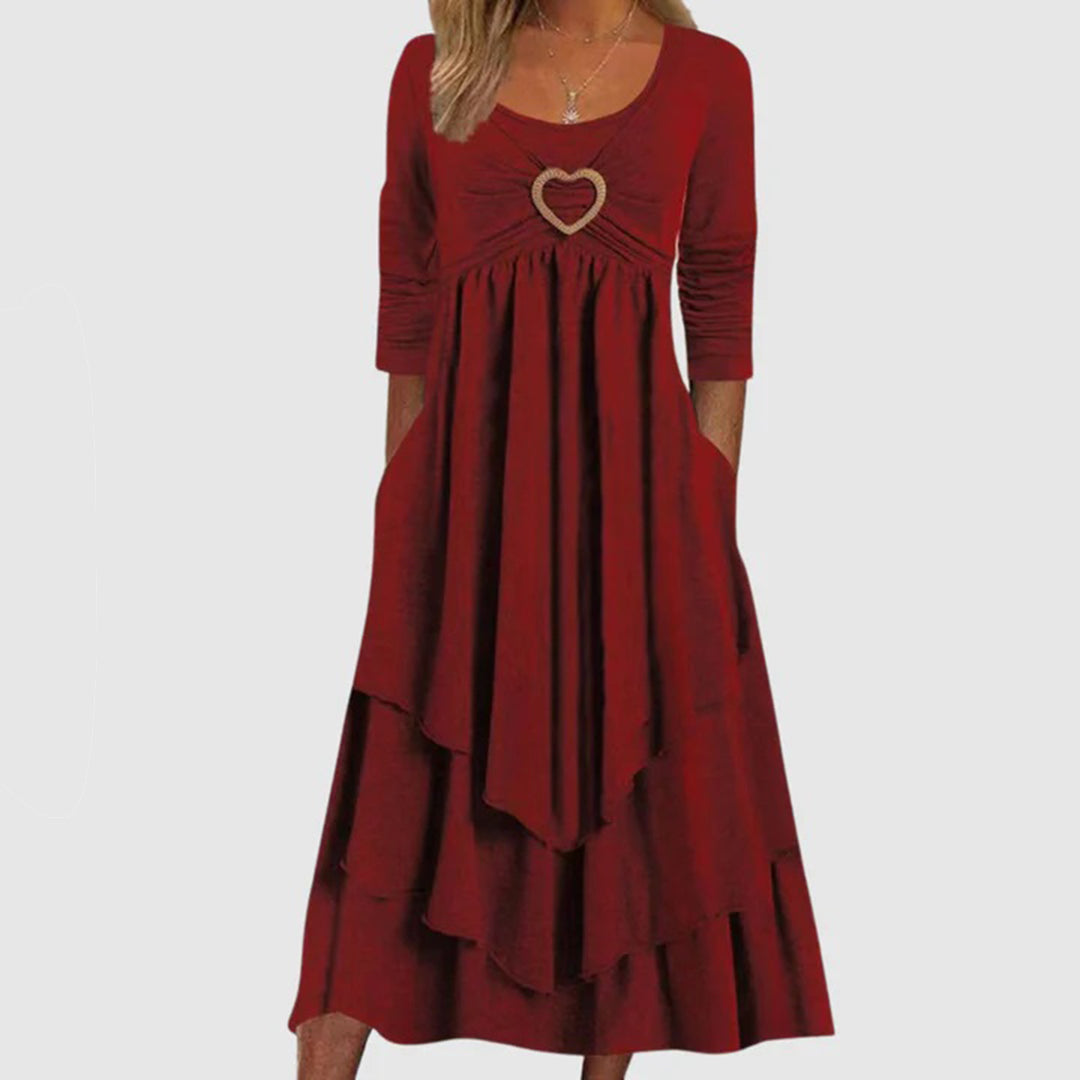 Dames Maxi Jurk Met Elegante Stijl 8