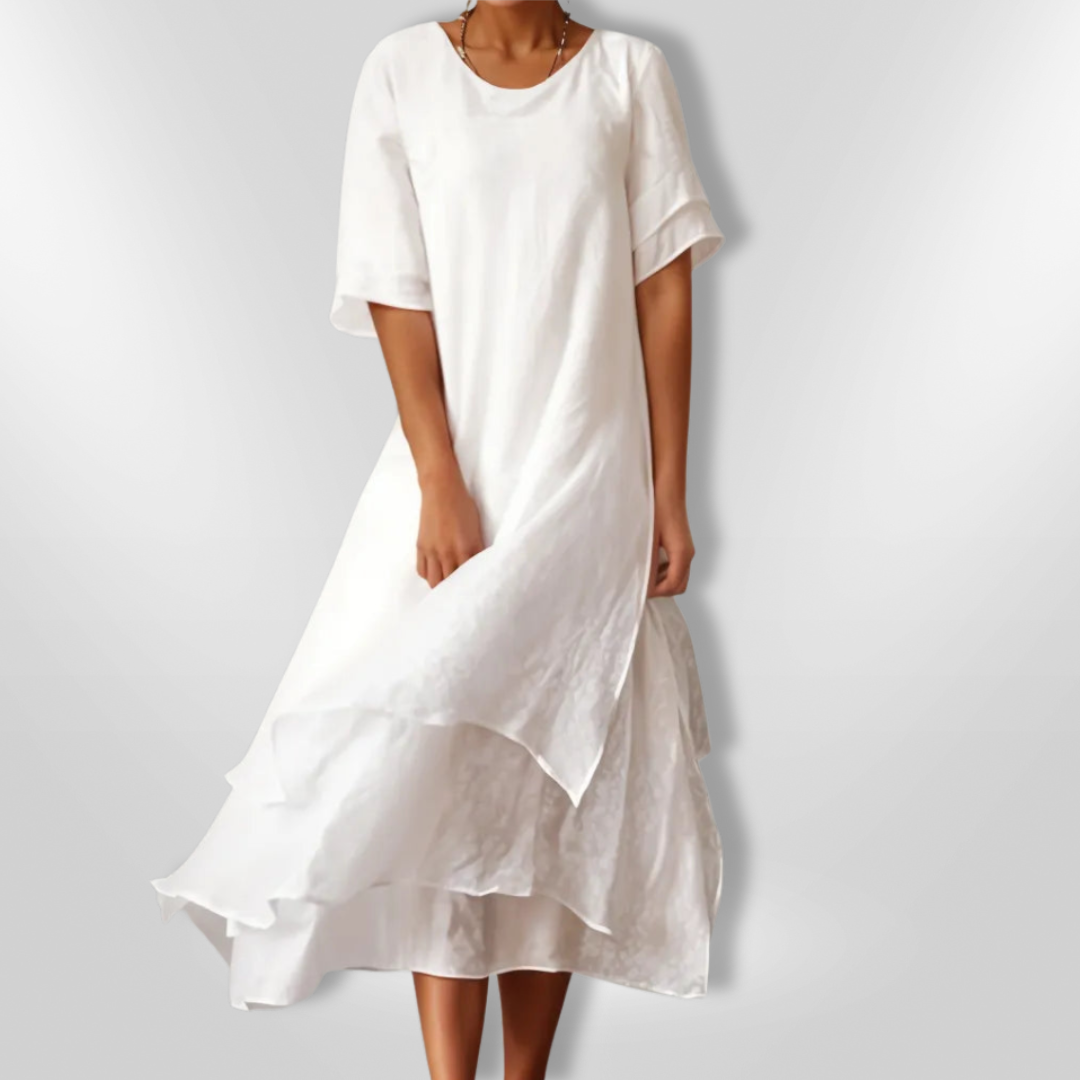 Dames Maxi Jurk Vloeiende Stijl 100% Katoen voor Zomer 5