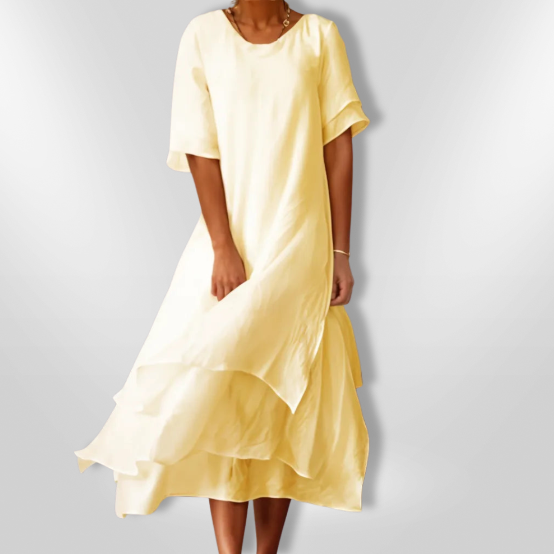 Dames Maxi Jurk Vloeiende Stijl 100% Katoen voor Zomer 6